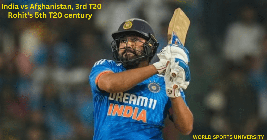 India vs Afghanistan, 3rd T20: Rohit's fifth T20 century